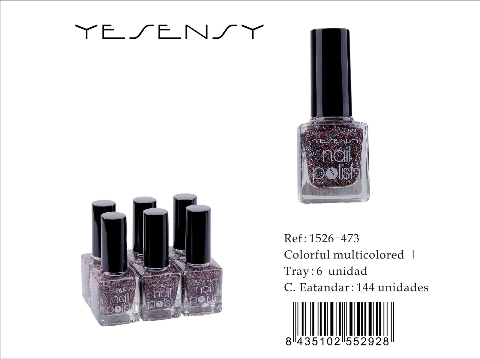 LACA DE UÑAS 6/U COLORFUL MULTICOLORED