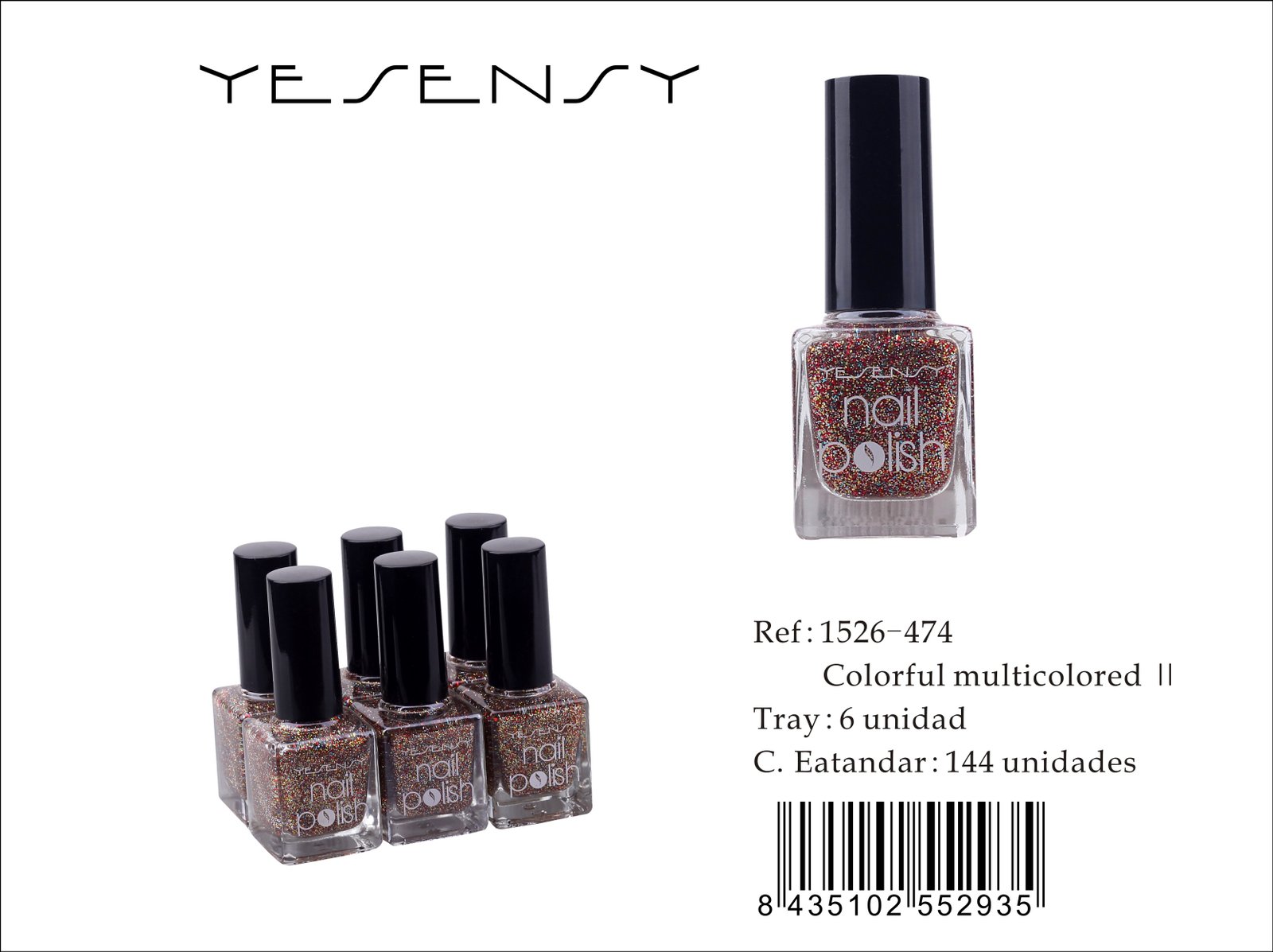 LACA DE UÑAS 6/U COLORFUL MULTICOLORED ?