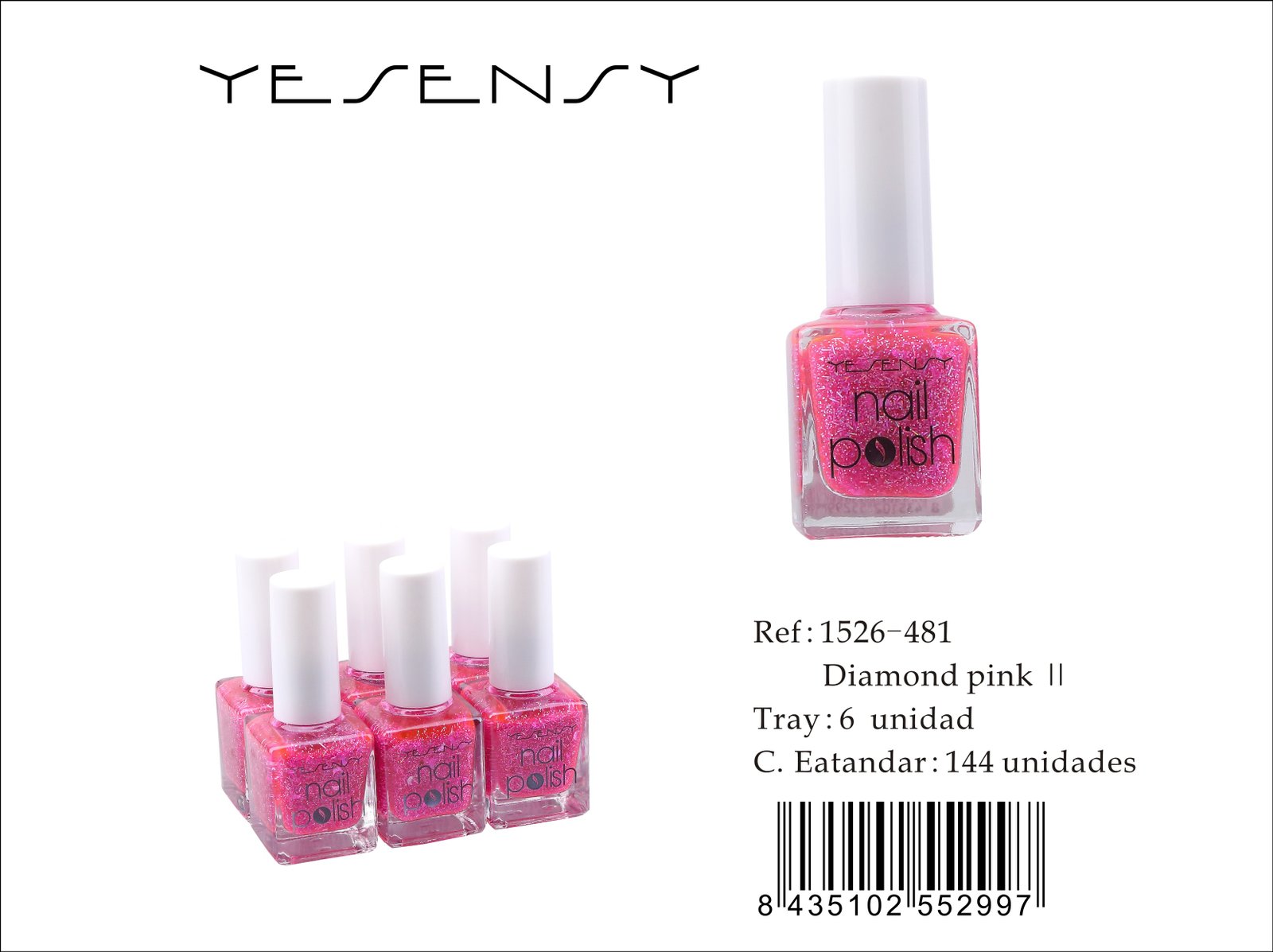 LACA DE UÑAS 6/U DIAMOND PINK ?