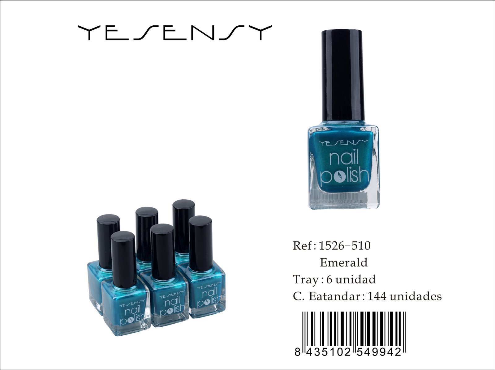 LACA DE UÑAS 6/U EMERALD