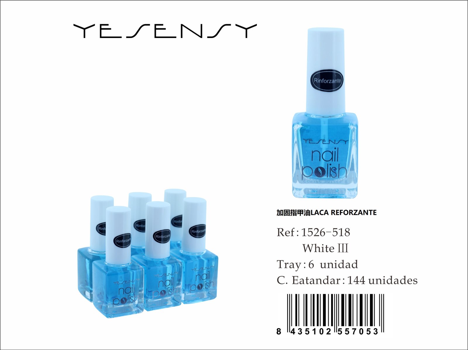 LACA DE UÑAS 6/U REFORZANTE