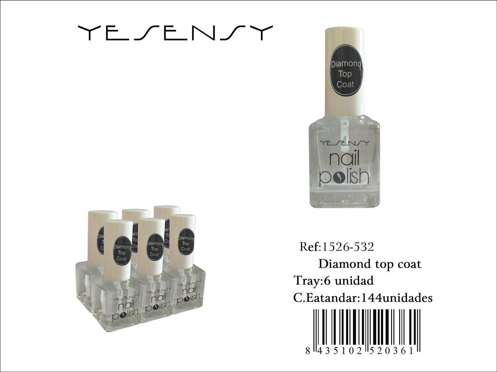LACA DE UÑAS DIAMONT TOP COAT
