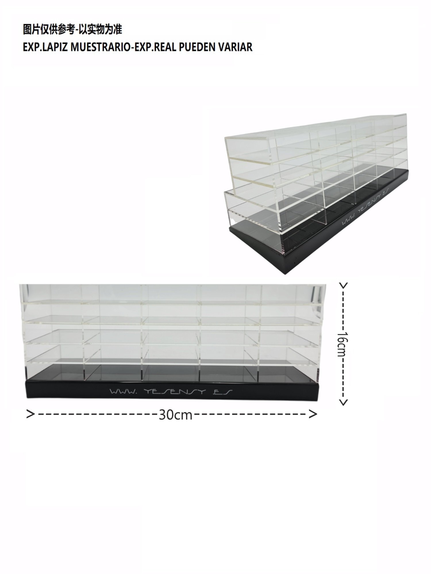 EXP.LAPIZ VACIO 38*15.5*16CM YESENSY