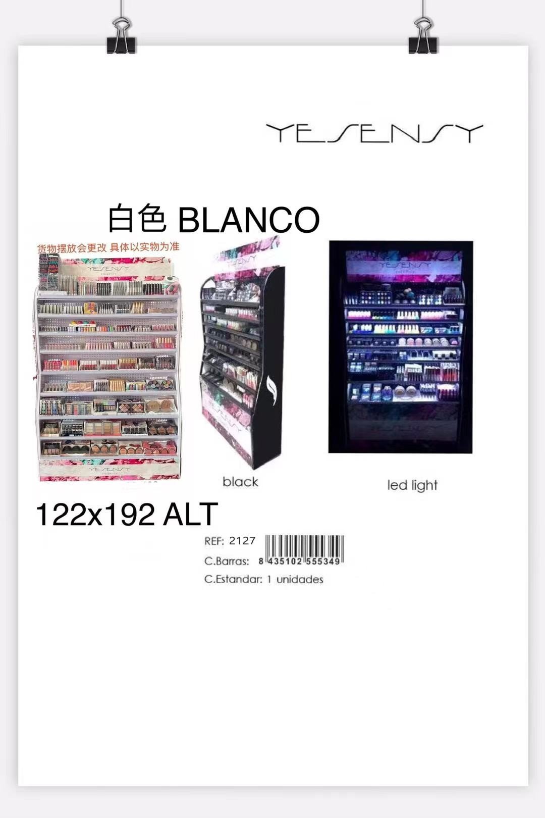 EXP.METAL COSMETICA BLANC VACIO 1.22*1.92