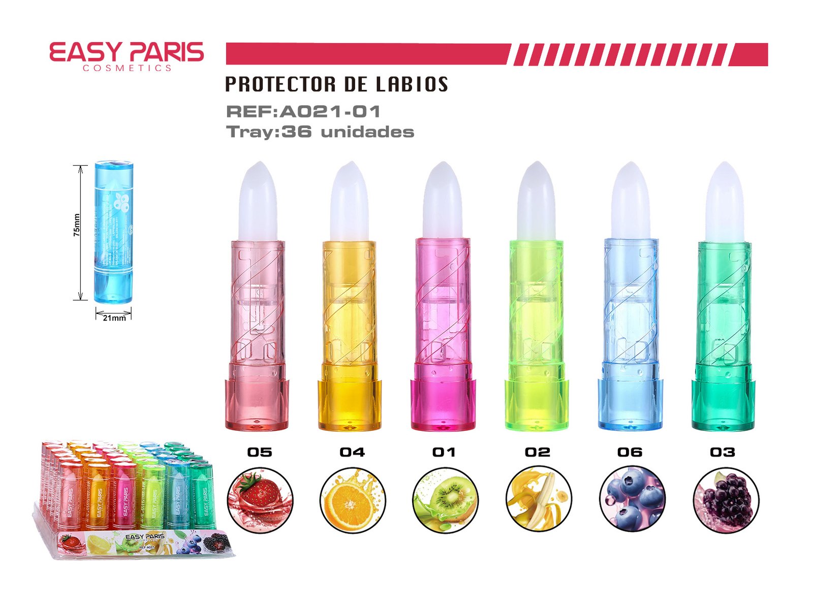 PROTECTOR LABIAL AROMA FRUTAS