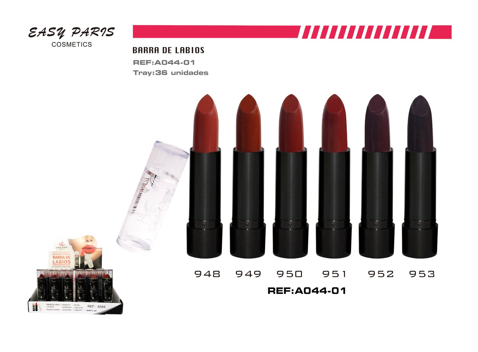 B.DE LABIOS EASY PARIS ROSSETO