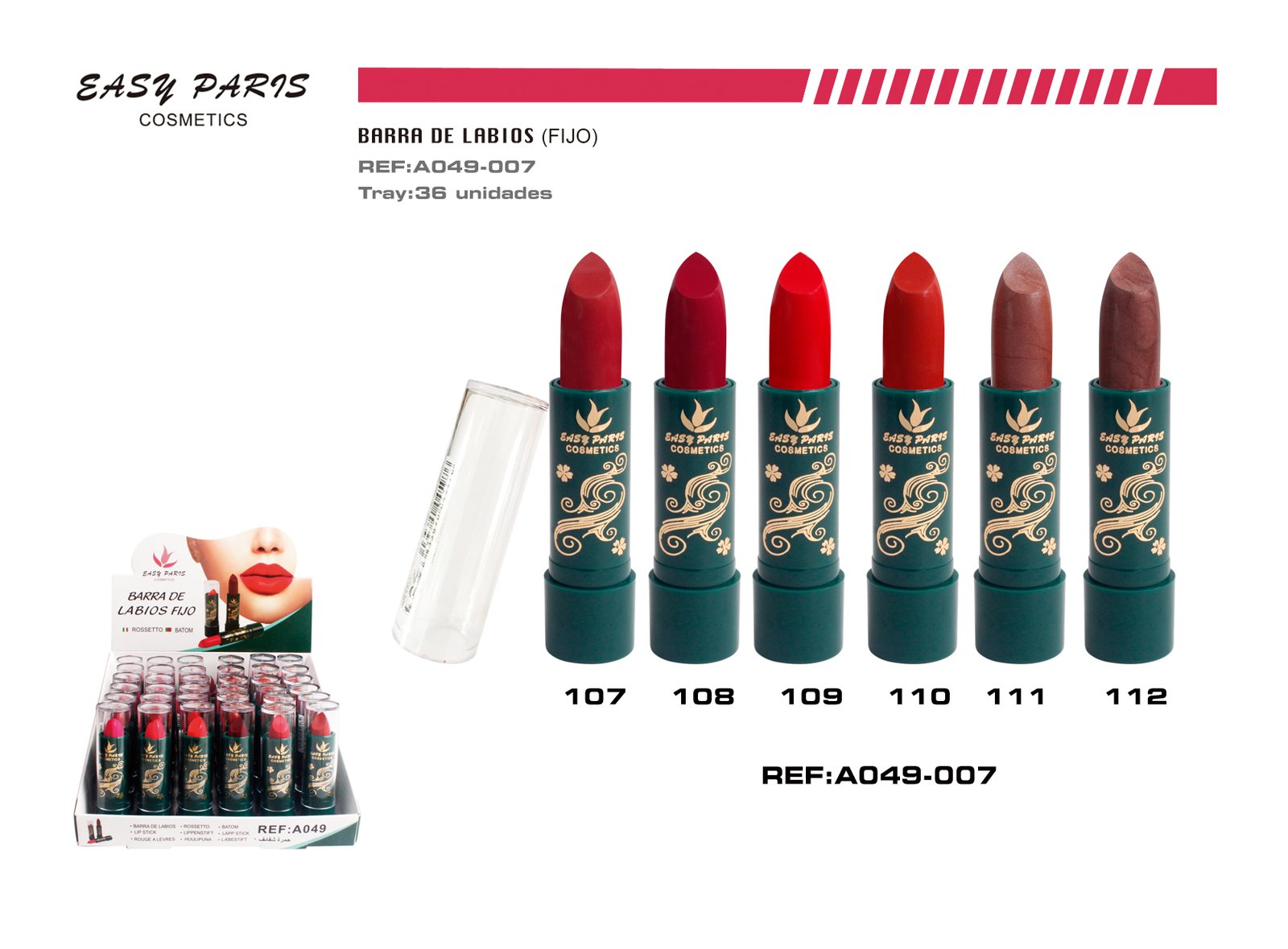 BARRA LABIOS FIJOS