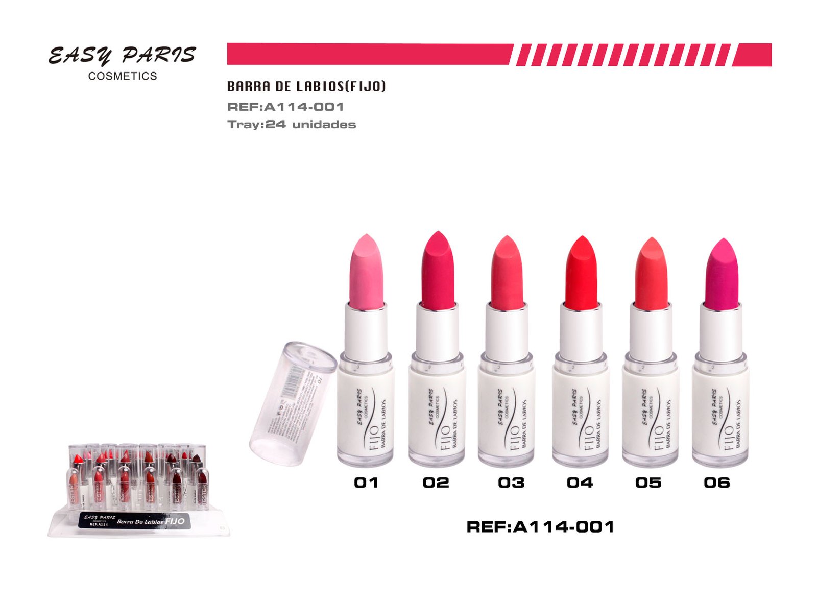 BARRA DE LABIOS FIJO