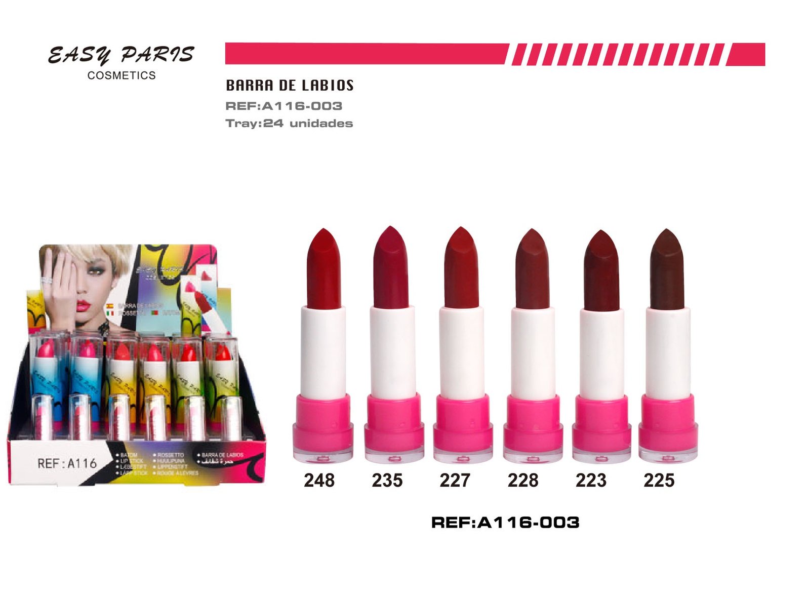 BARRA DE LABIOS 24/U CON PROBADOR