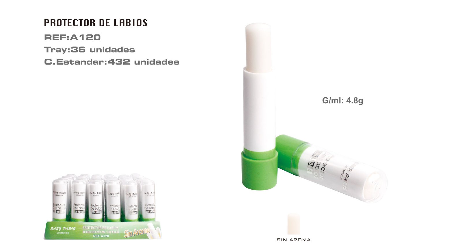 PROTECTOR LABIAL S/AROMA