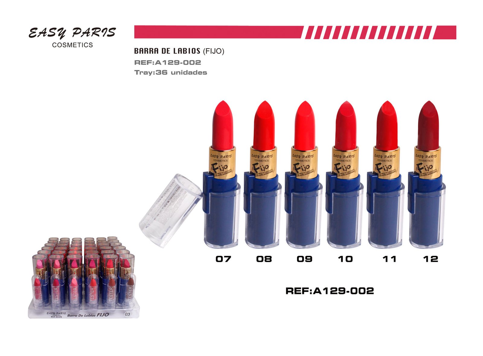 BARRA DE LABIOS FIJO