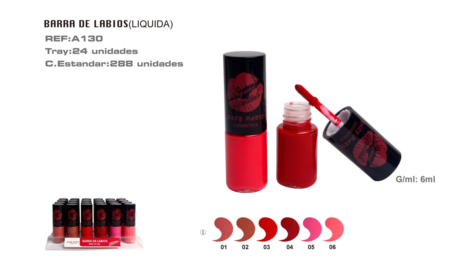 BARRA DE LABIOS EN LIQUIDO