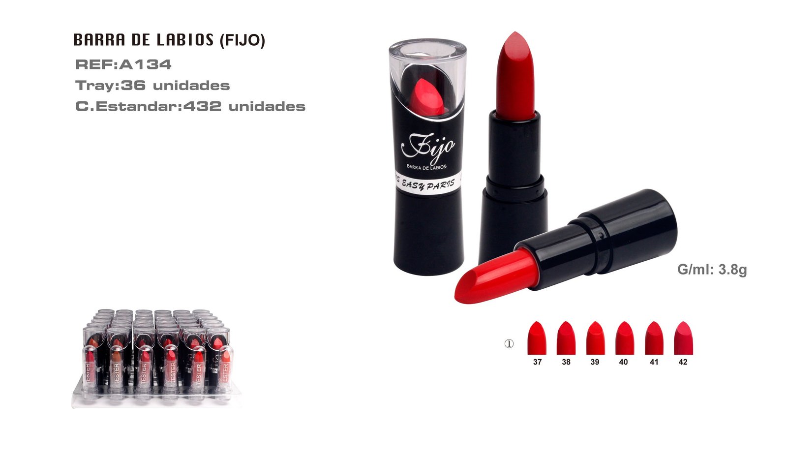 BARRA DE LABIOS FIJO+TESTER