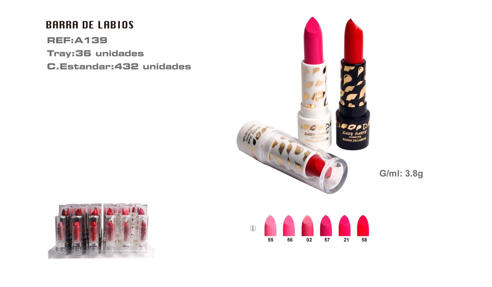 BARRA DE LABIOS+TESTER