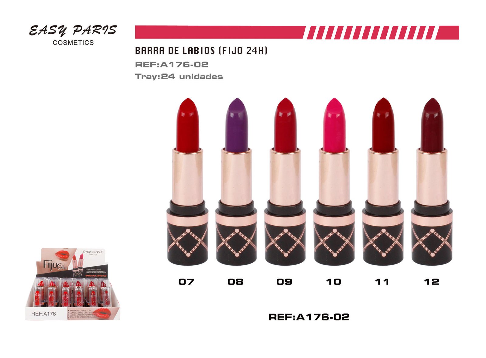 BARRA DE LABIOS FIJO 24H