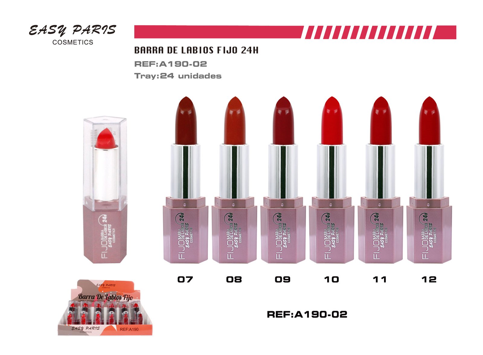BARRA DE LABIOS FIJO 24 H