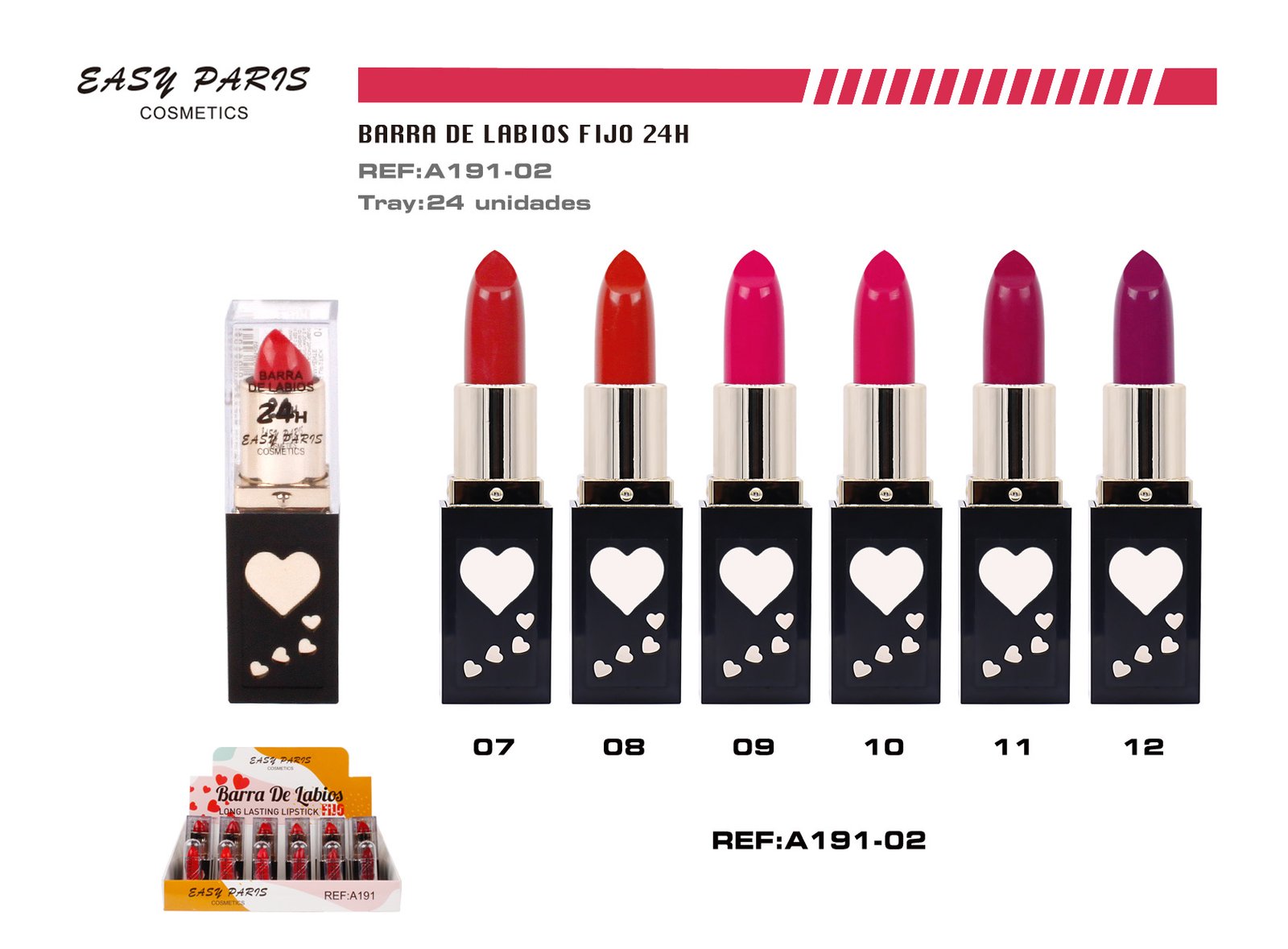 BARRA DE LABIOS FIJO 24 H