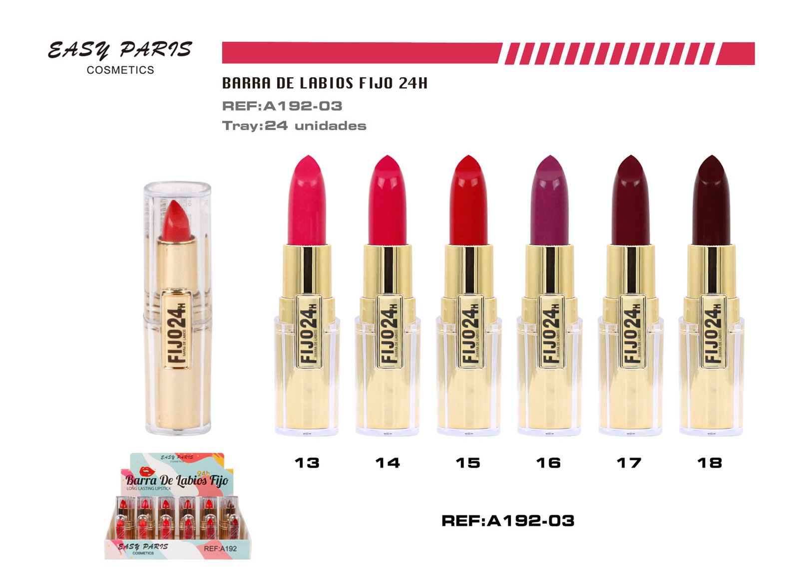 BARRA DE LABIOS FIJO 24 H