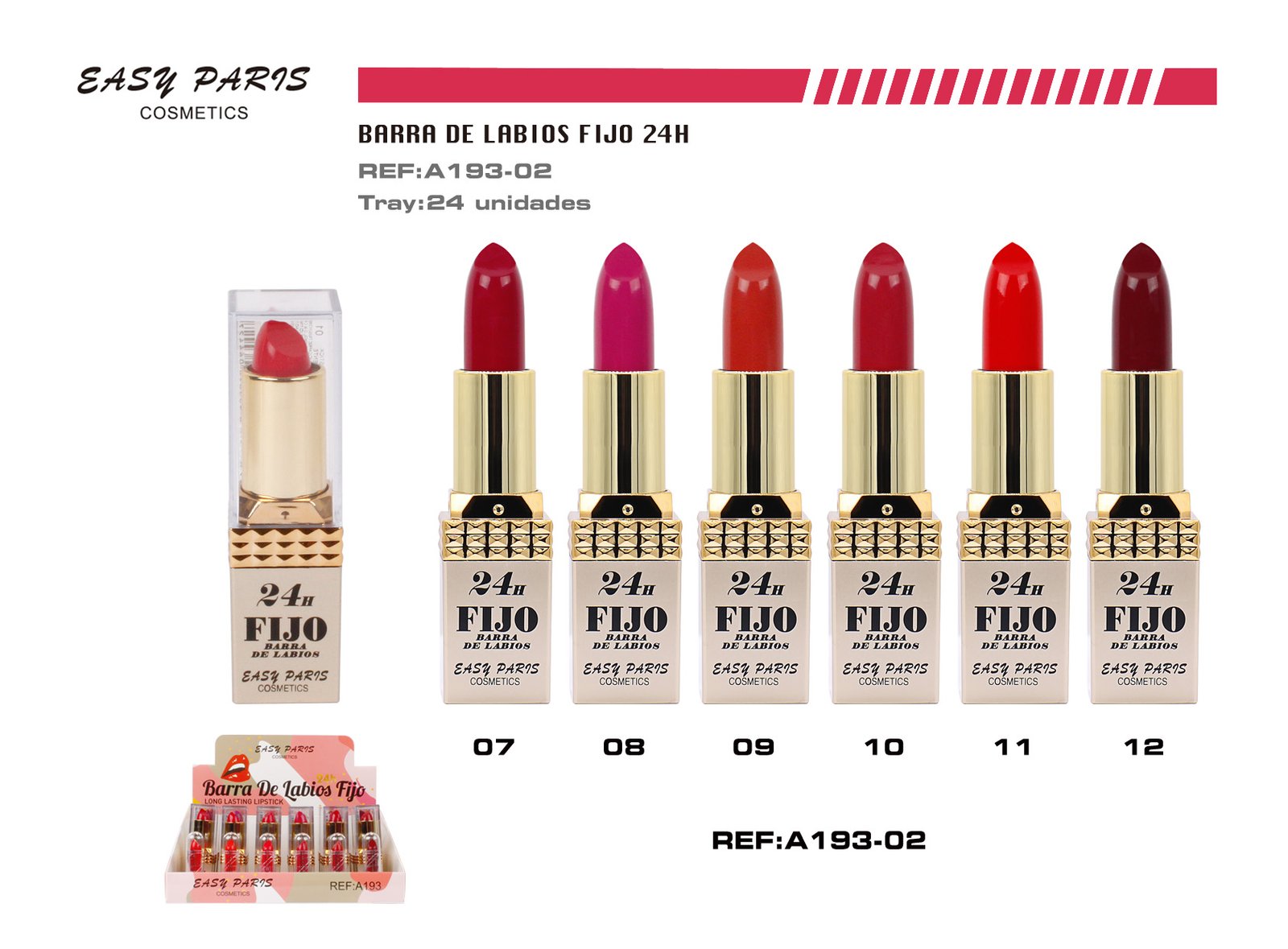 BARRA DE LABIOS FIJO 24 H