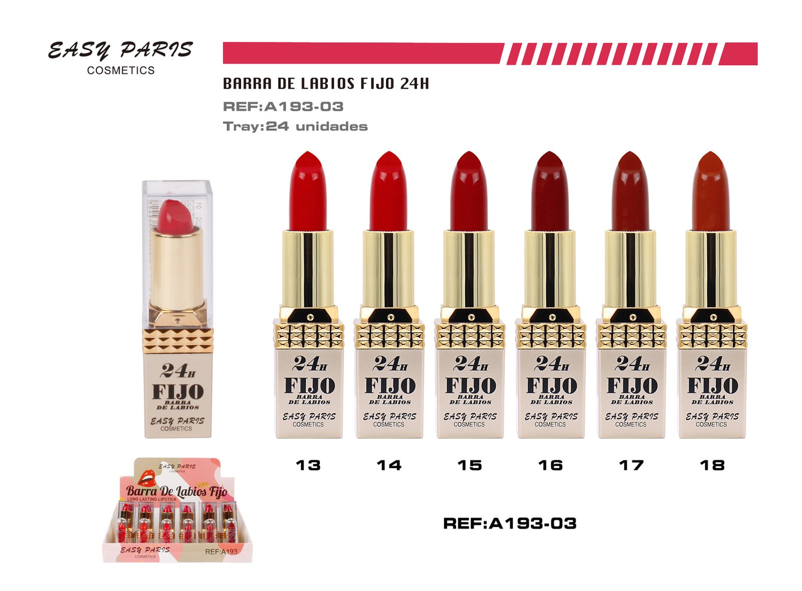 BARRA DE LABIOS FIJO 24 H