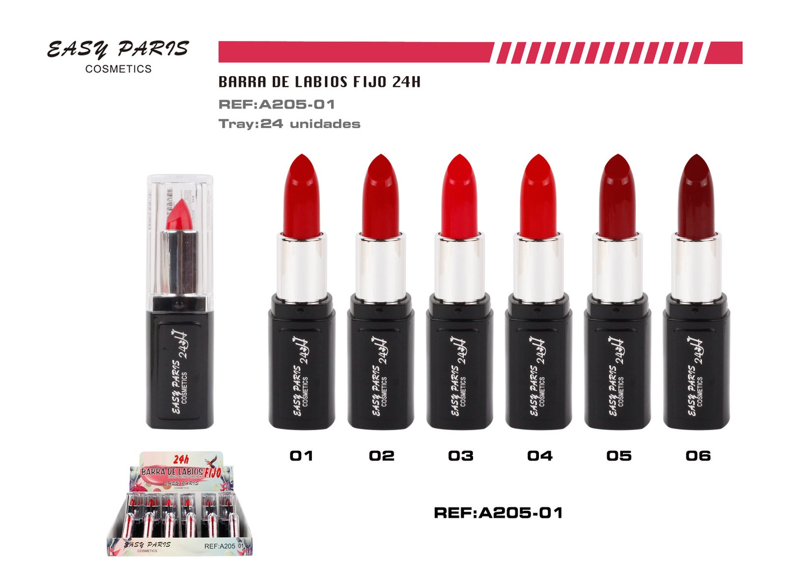 BARRA DE LABIOS FIJO 24H