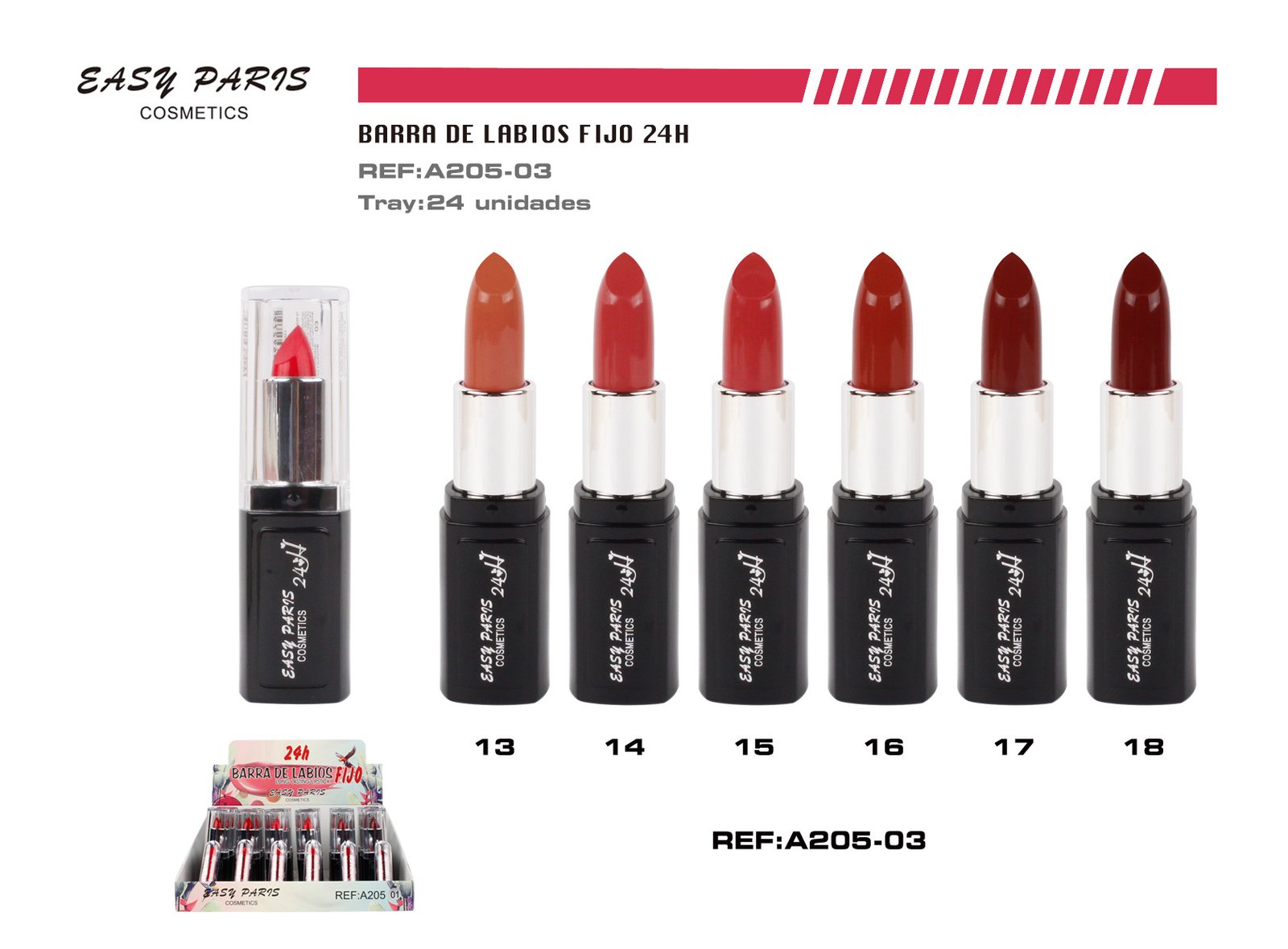 BARRA DE LABIOS FIJO 24H