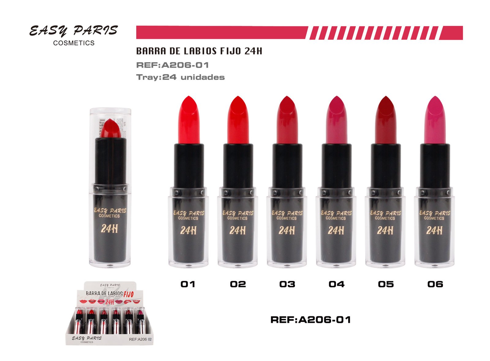 BARRA DE LABIOS FIJO 24H