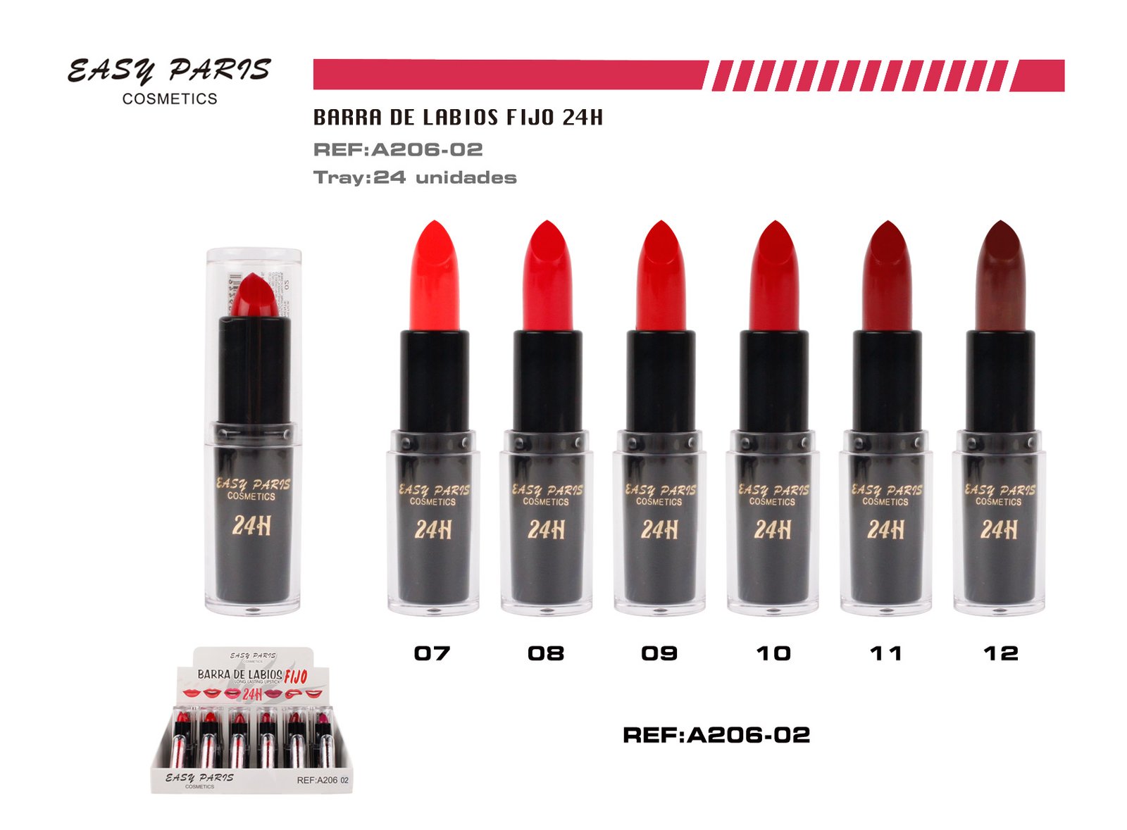 BARRA DE LABIOS FIJO 24H