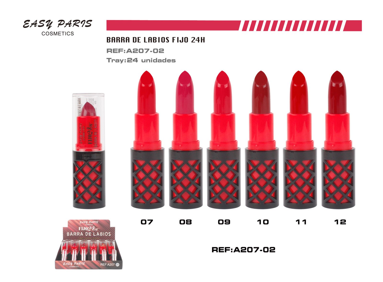 BARRA DE LABIOS FIJO 24H