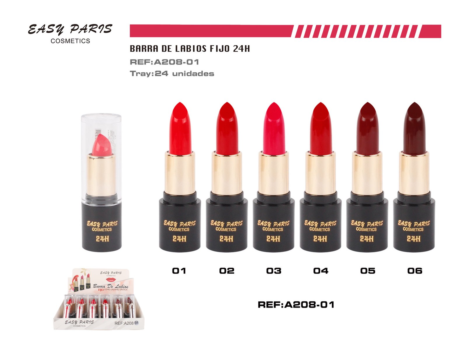 BARRA DE LABIOS FIJO 24H