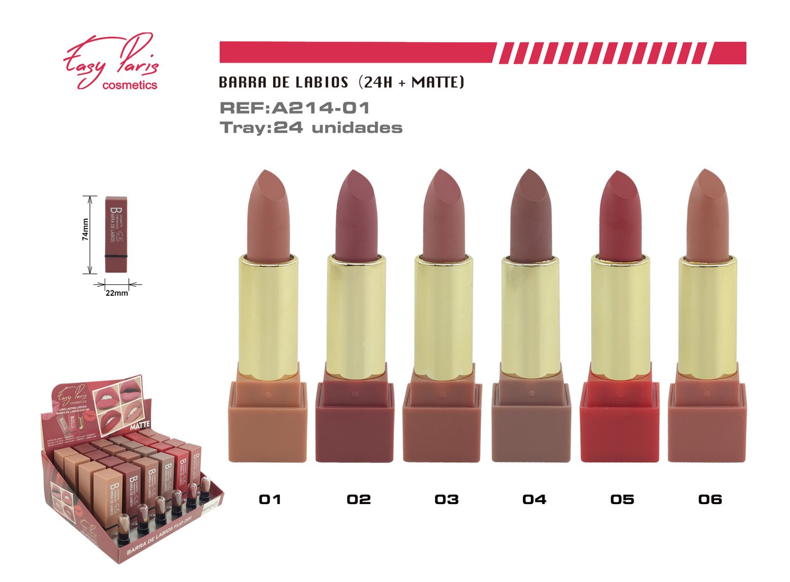 B.LABIOS 24H MATTE CREMOSO