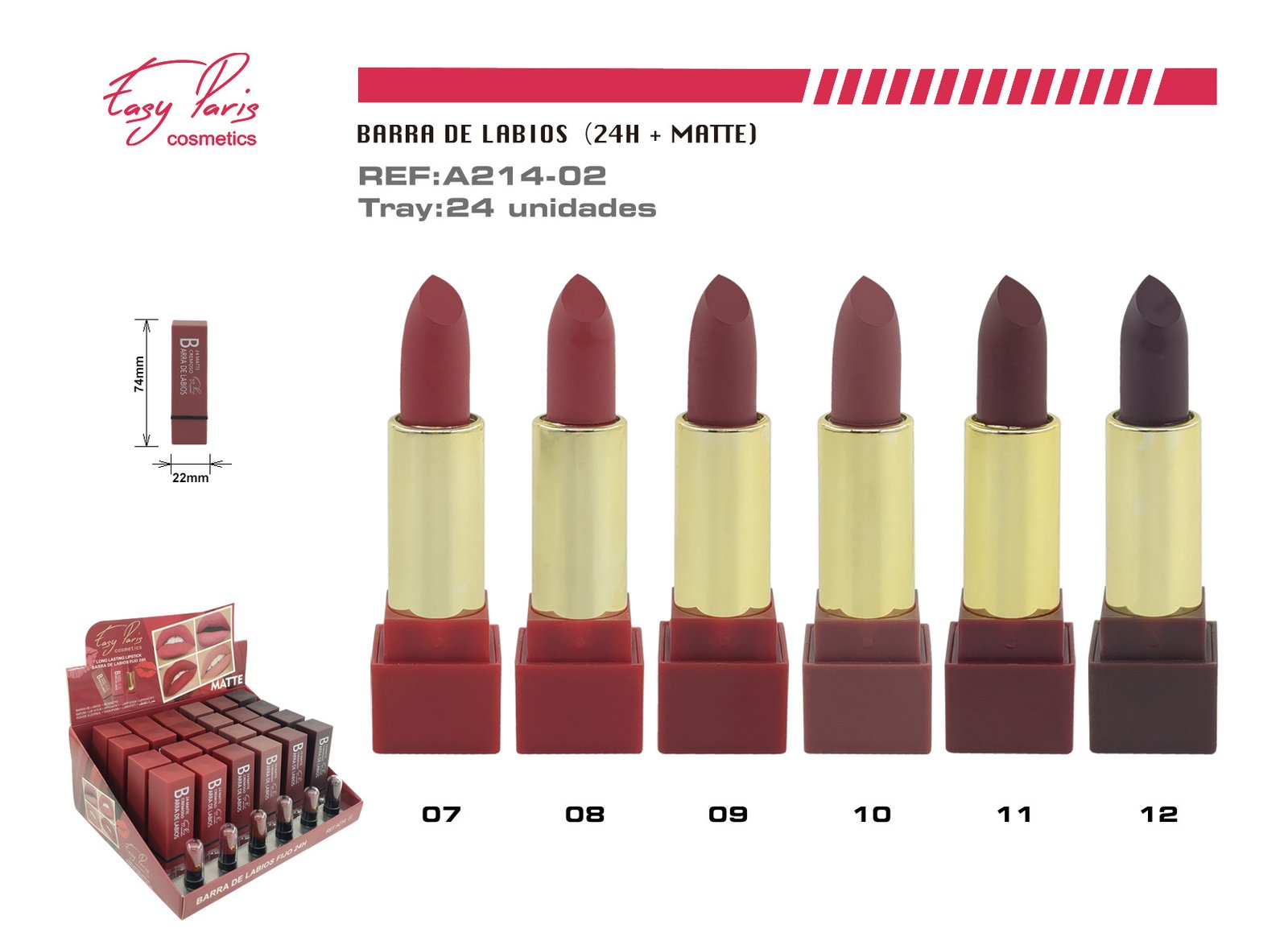 B.LABIOS 24H MATTE CREMOSO