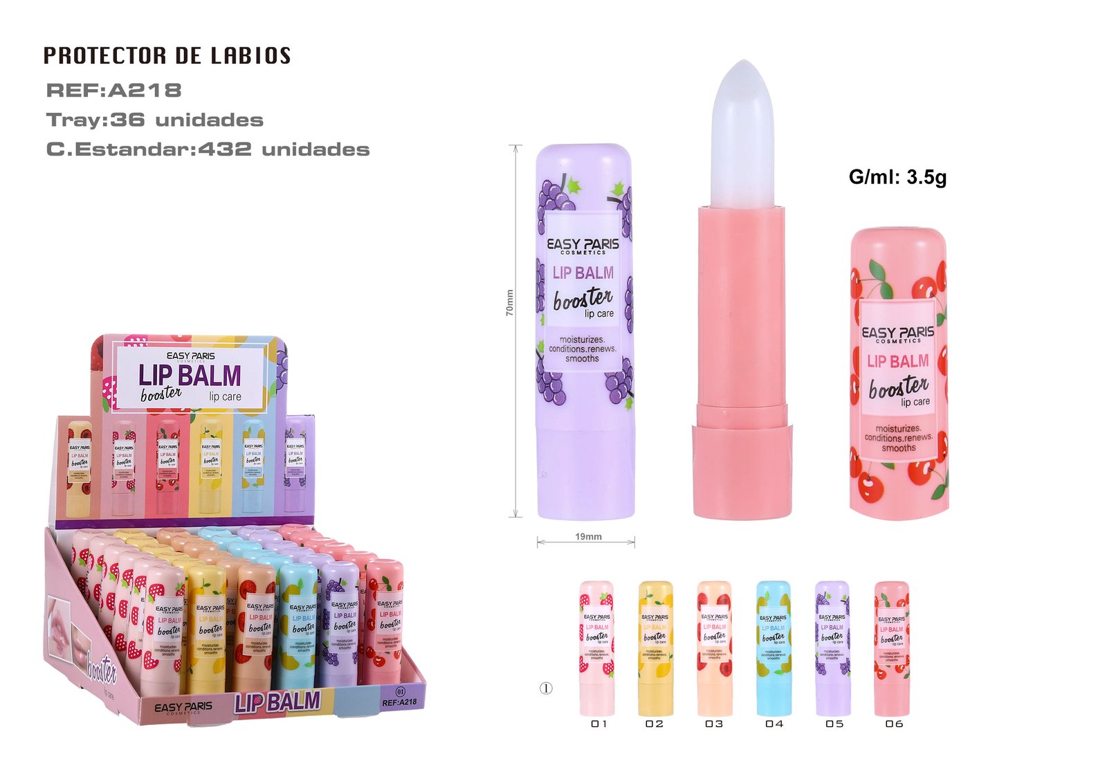 PROTECTOR LABIAL AROMA FRUTAS