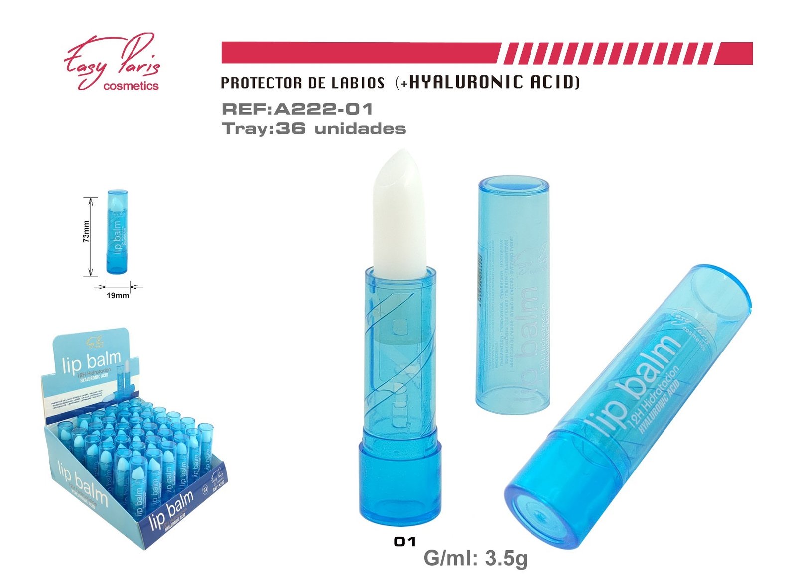 PROTECTOR LABIAL C/ACIDO HIALURONICO