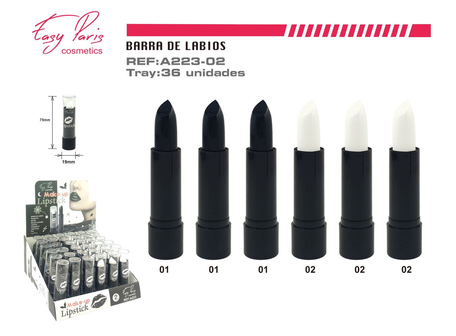 B.DE LABIOS NEG/BLANC