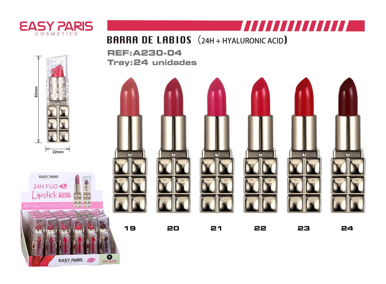 B.LABIOS FIJO C/ACID HIALURONIC