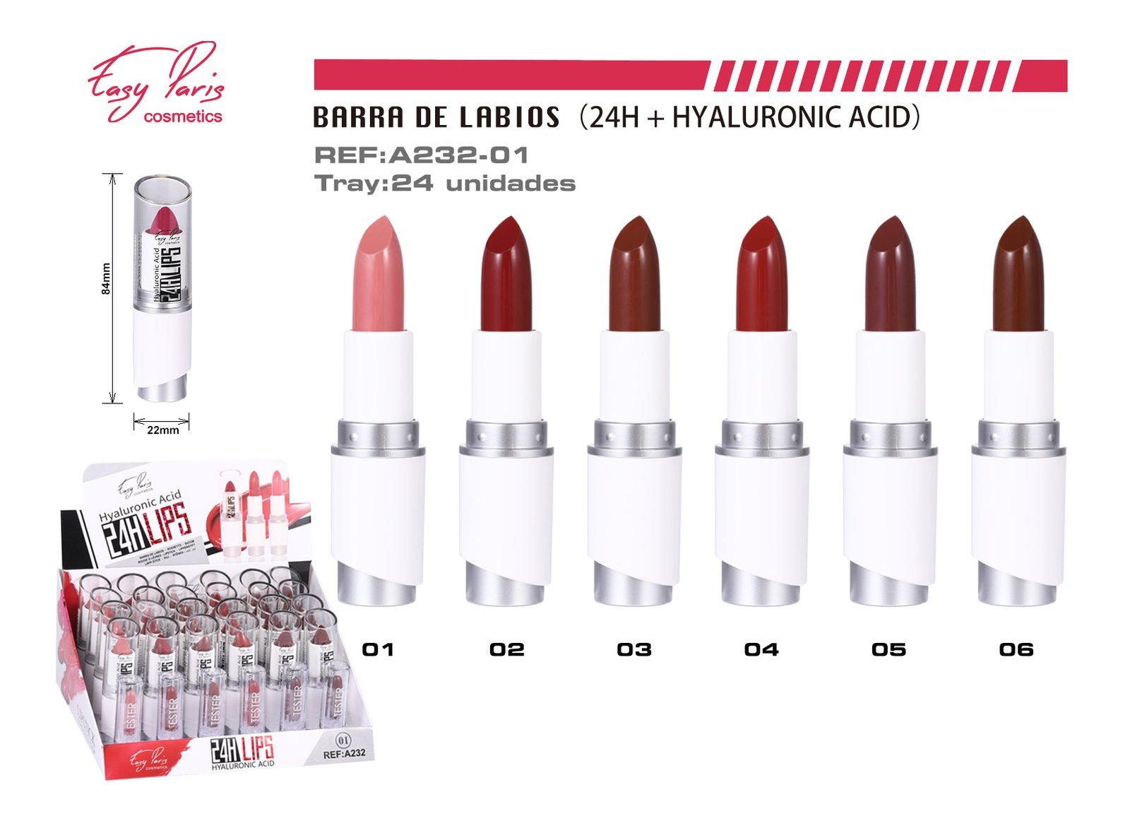 B.LABIOS FIJO C/ACID HIALURONIC