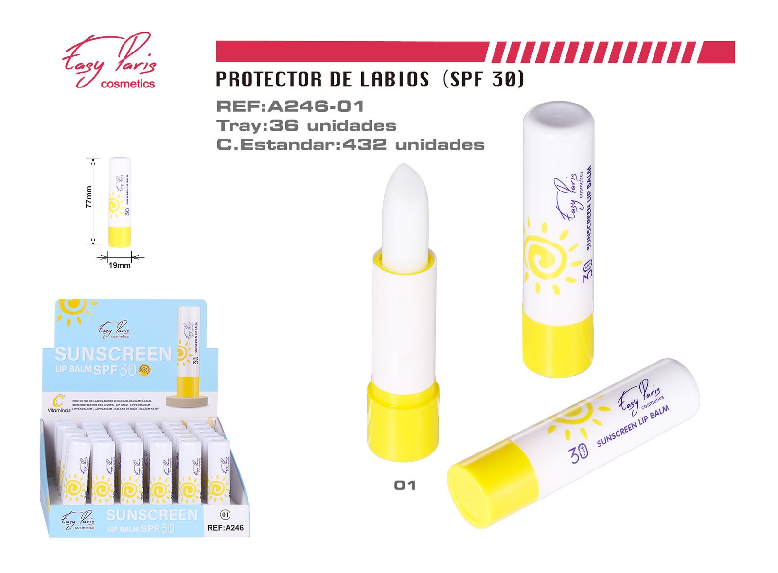 PROTECTOR LABIAL C/PROTECCION SOLAR