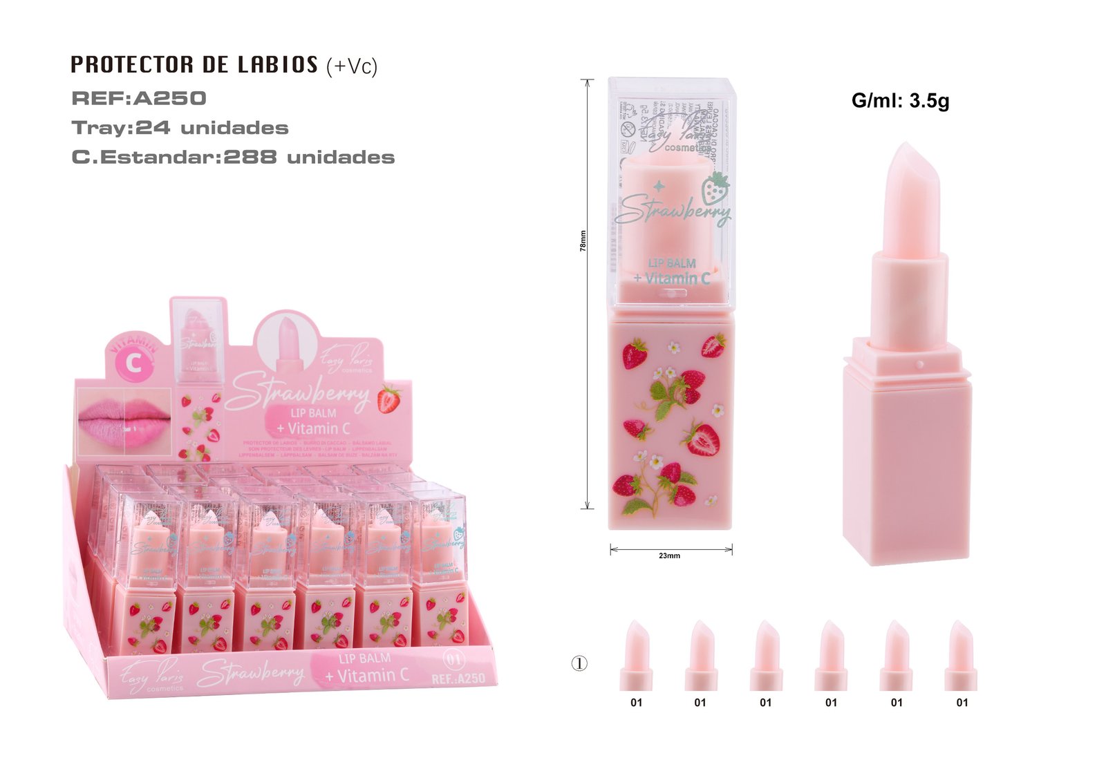 PROTECTOR LABIAL+VC STRAWBERRY