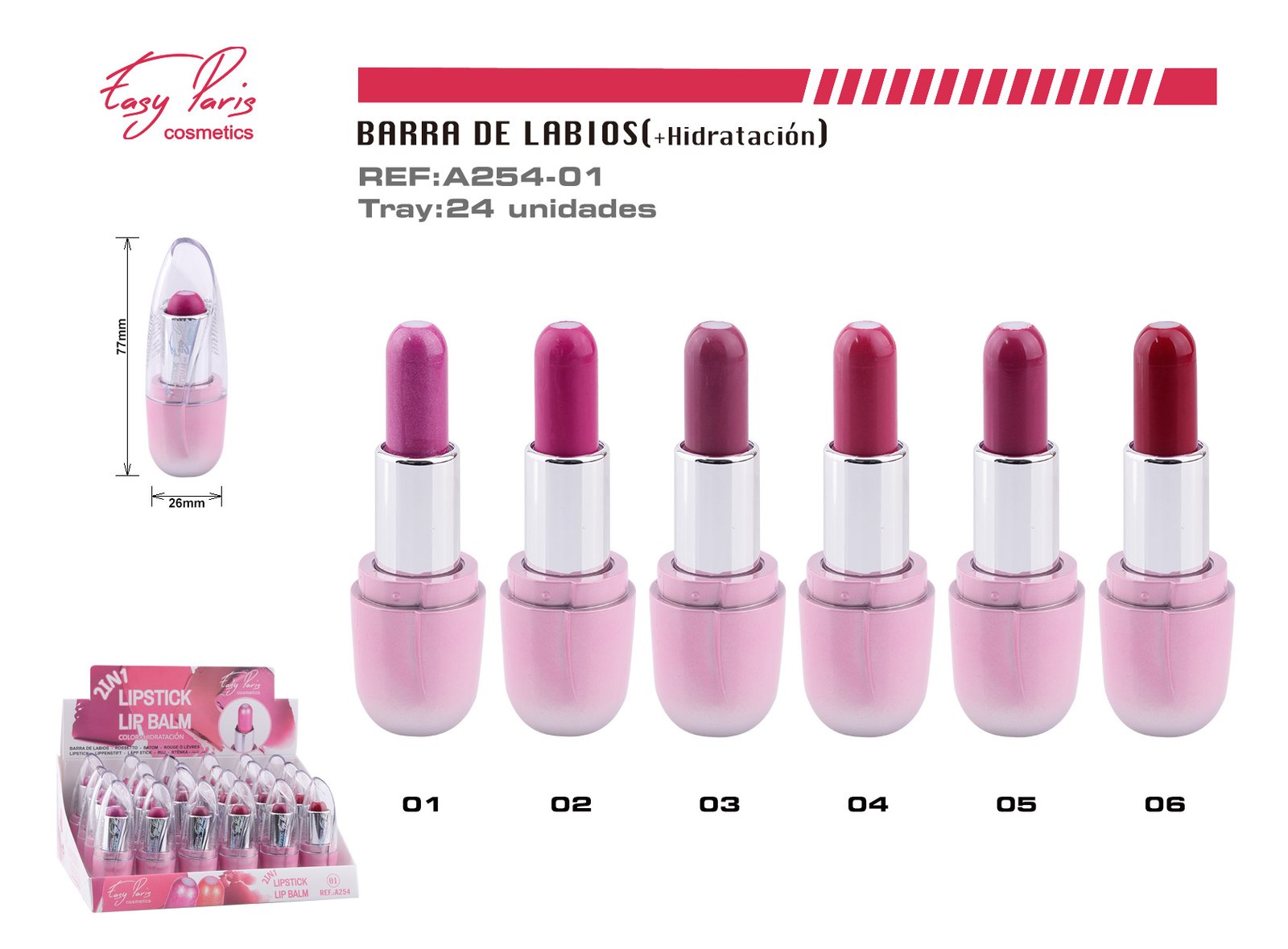 B. DE LABIOS +HIDRATACION