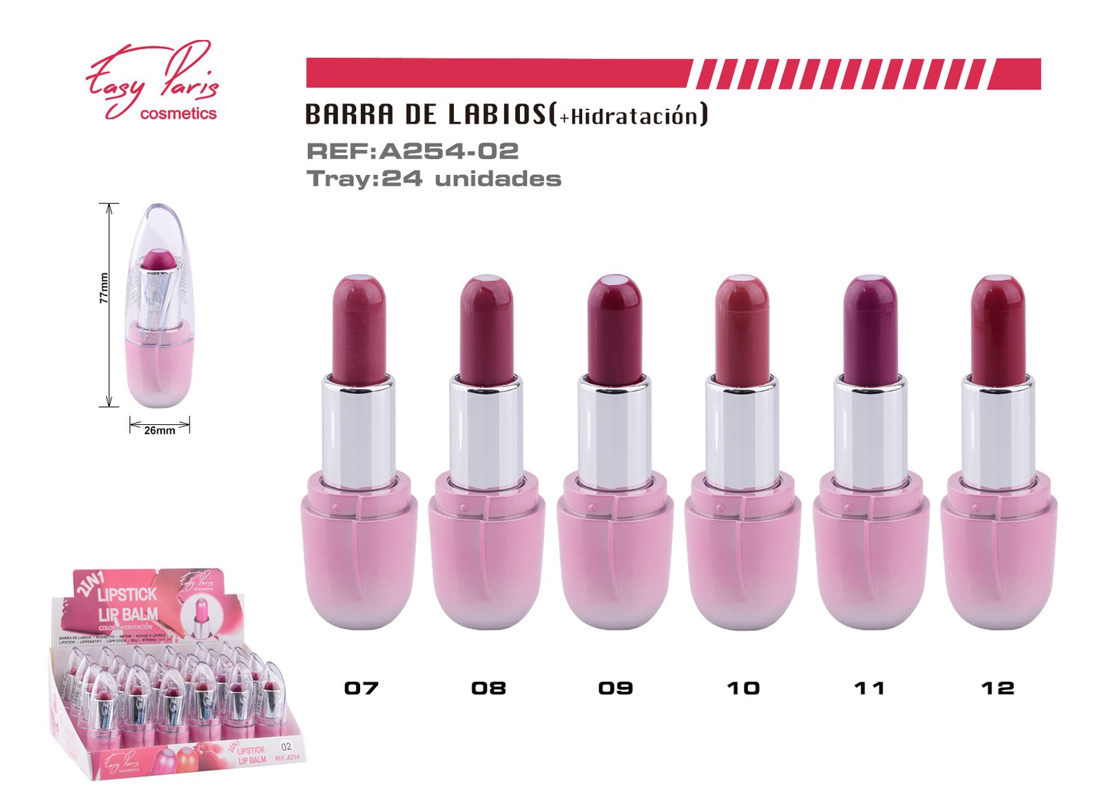 B. DE LABIOS +HIDRATACION