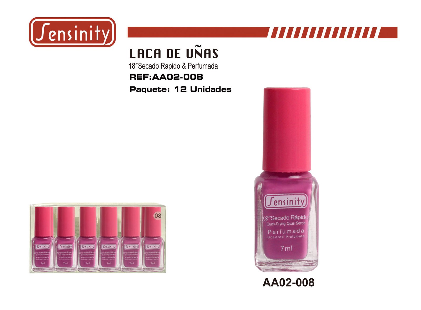 SENSINITY LACA DE UÑAS 18″