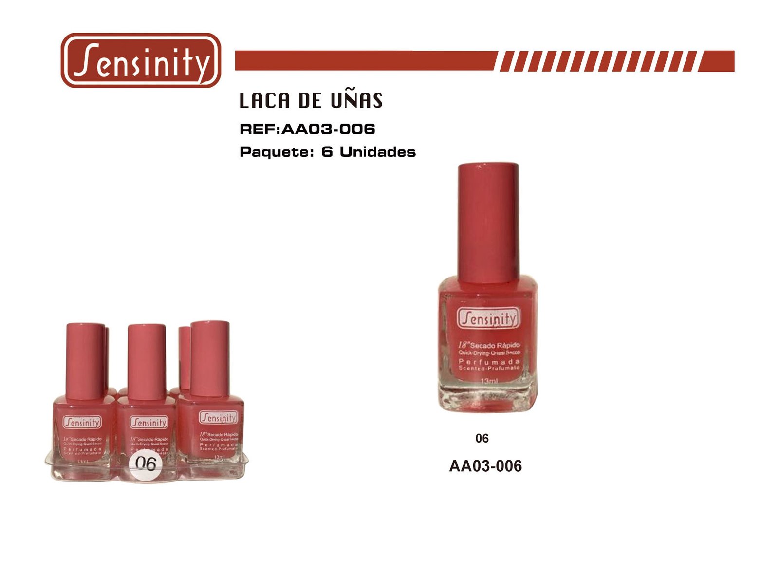 «LACA DE UÑAS SENSINITY 18″»»» PERFUMADA