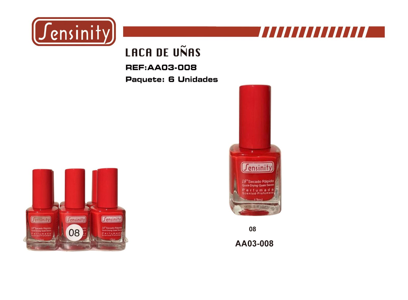 LACA DE UÑAS SENSINITY 18″»»» PERFUMADA