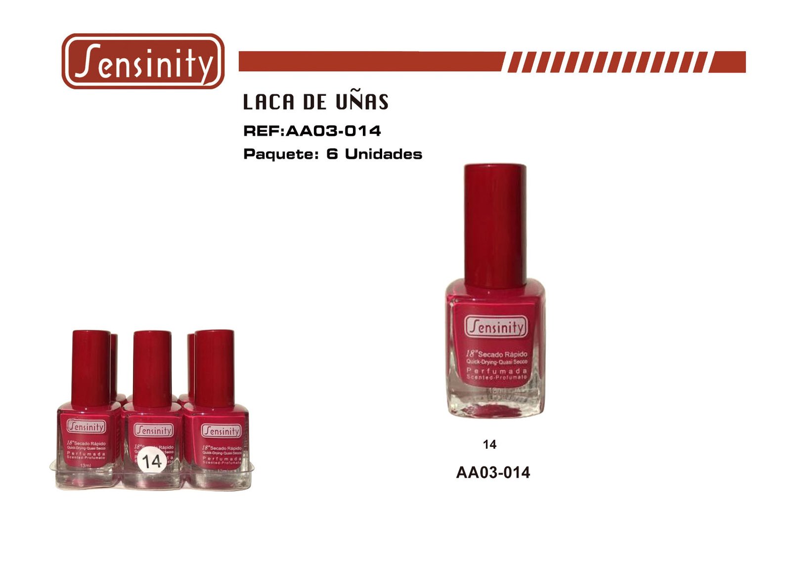 «LACA DE UÑAS SENSINITY 18″»»» PERFUMADA