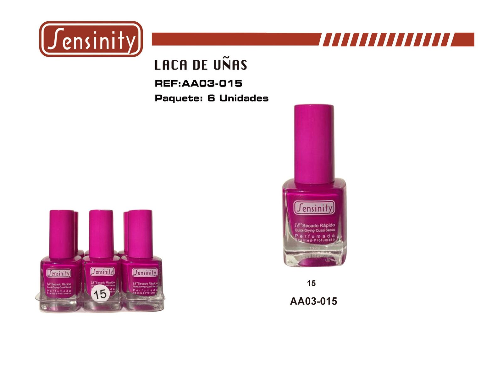 «LACA DE UÑAS SENSINITY 18″»»» PERFUMADA