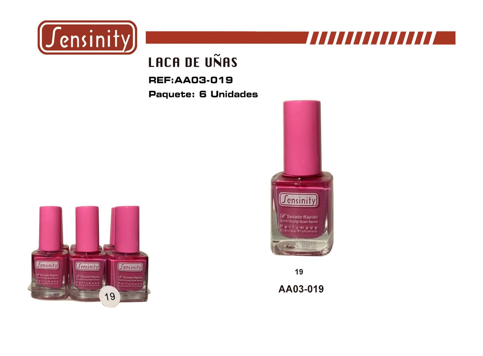 «LACA DE UÑAS SENSINITY 18″»»» PERFUMADA