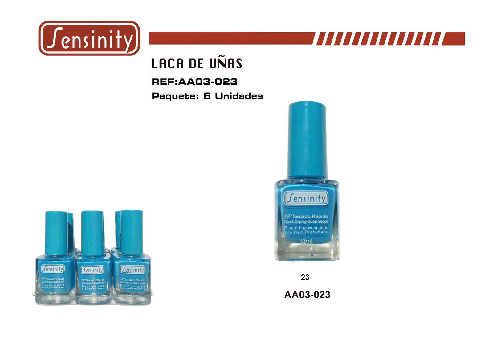 «LACA DE UÑAS SENSINITY 18″»»» PERFUMADA