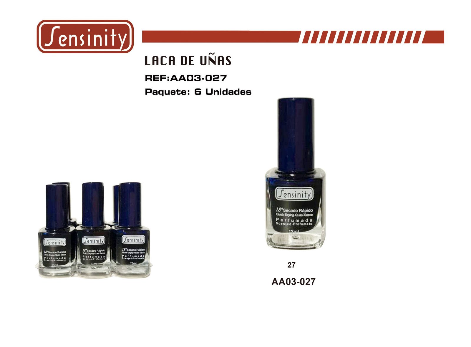 «LACA DE UÑAS SENSINITY 18″»»» PERFUMADA