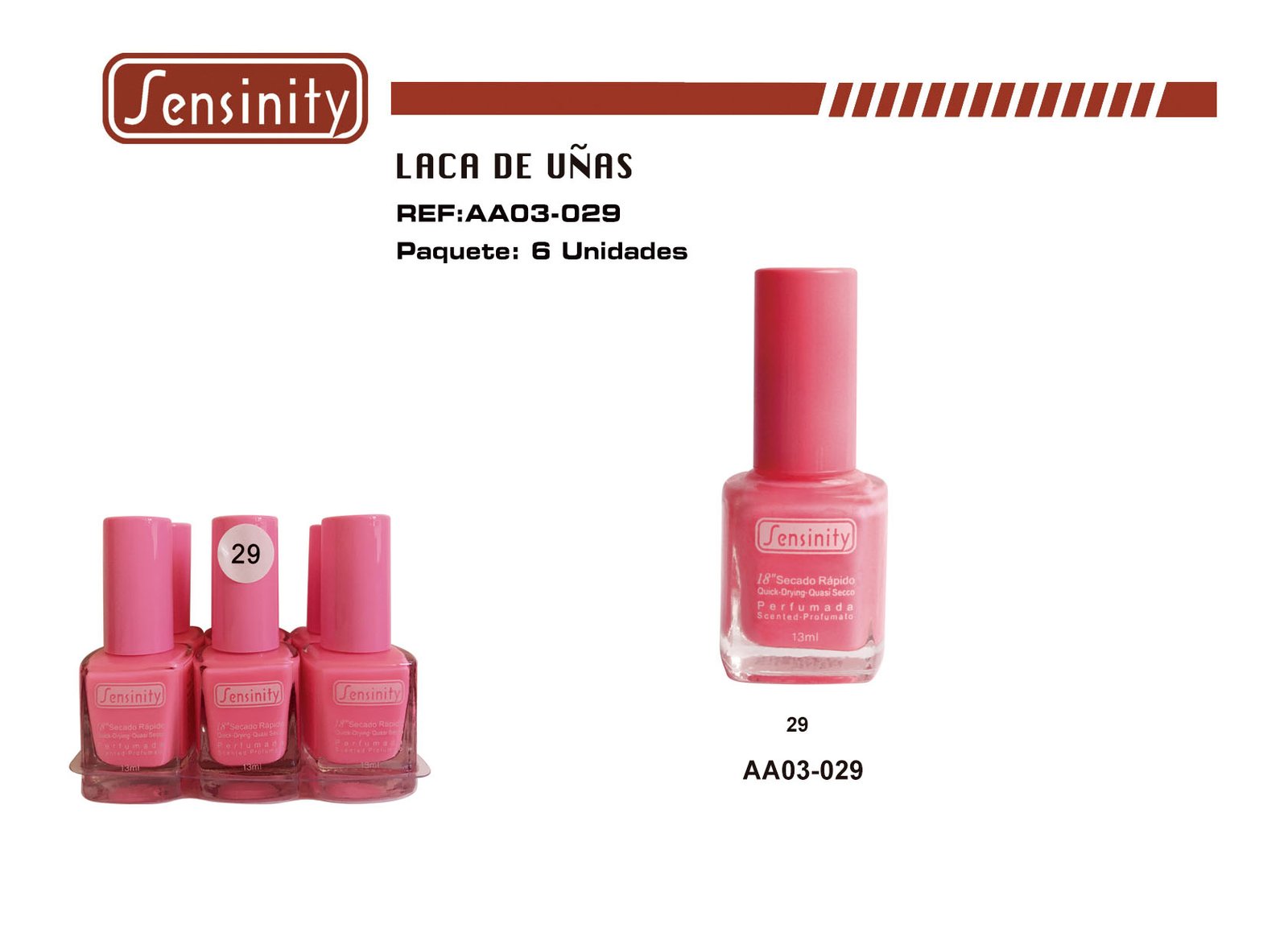 «LACA DE UÑAS SENSINITY 18″»»» PERFUMADA